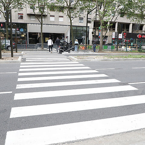 Une nouvelle traversée piétonne devant le passage Aquitaine