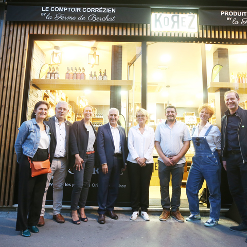 Inauguration de l'épicerie et restaurant Korez